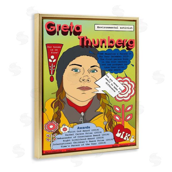 Stupell Industries Sangita Bachelet | Greta Thornburg Magazine Illustration