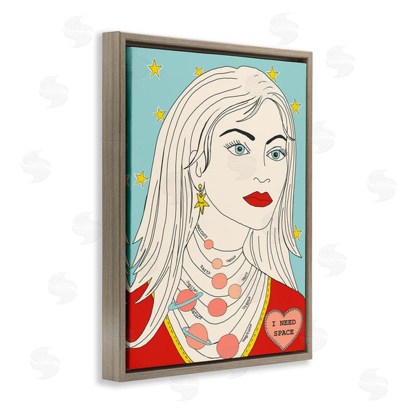 Stupell Industries Sangita Bachelet | I Need Space Female Portrait