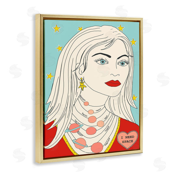 Stupell Industries Sangita Bachelet | I Need Space Female Portrait