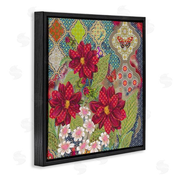 Stupell Industries Sangita Bachelet | Intricate Arabesque Pattern Floral Butterfly