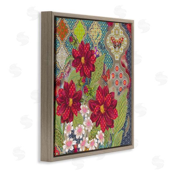Stupell Industries Sangita Bachelet | Intricate Arabesque Pattern Floral Butterfly