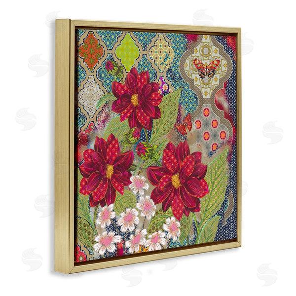 Stupell Industries Sangita Bachelet | Intricate Arabesque Pattern Floral Butterfly