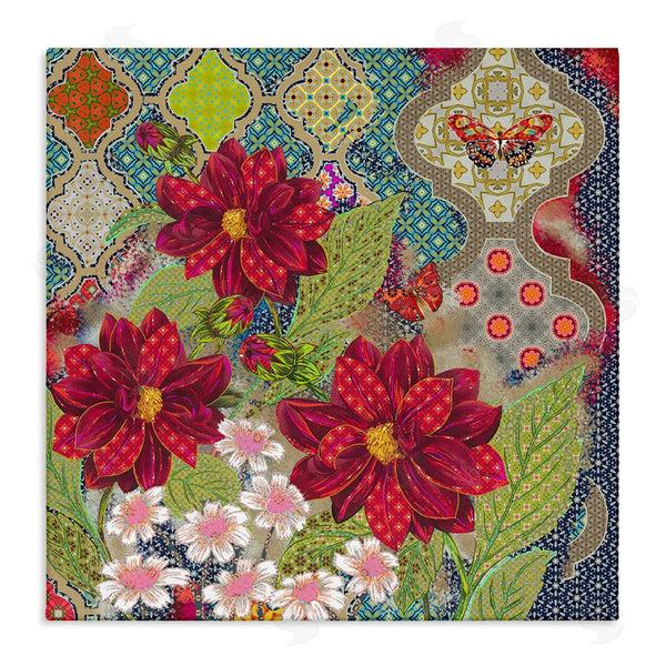 stupell industries Sangita Bachelet | Intricate Arabesque Pattern Floral Butterfly