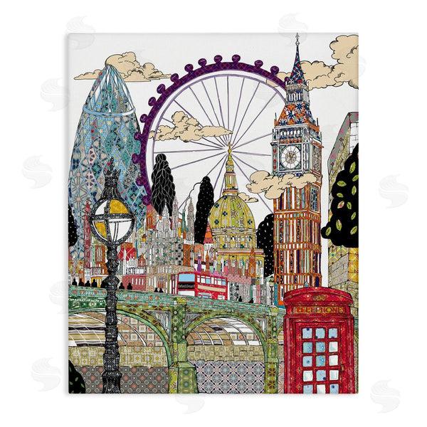 stupell industries Sangita Bachelet | London England Landmarks Intricate Arabesque Patterns