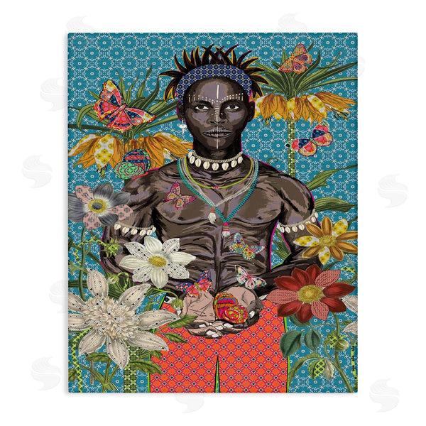 stupell industries Sangita Bachelet | Man Releasing Butterflies