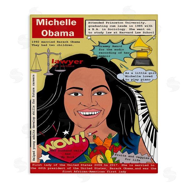 stupell industries Sangita Bachelet | Michelle Obama Magazine Illustration