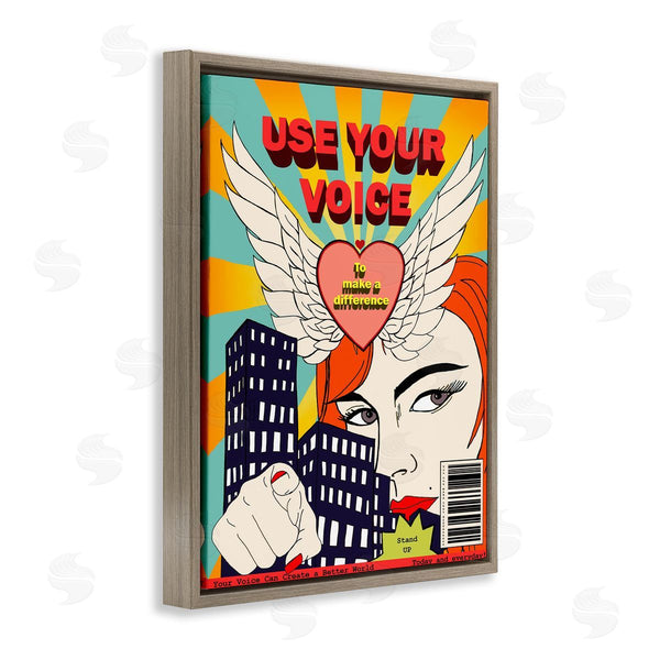 Stupell Industries Sangita Bachelet | Use Your Voice Pop Art