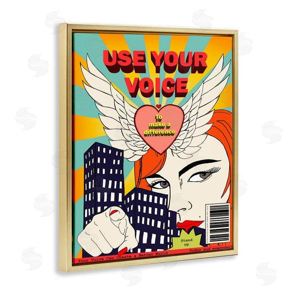 Stupell Industries Sangita Bachelet | Use Your Voice Pop Art