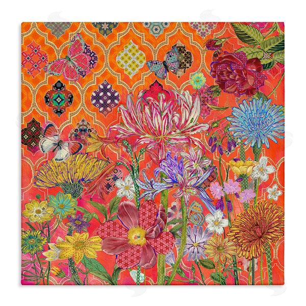 stupell industries Sangita Bachelet | Warm Arabesque Geometric Pattern Florals
