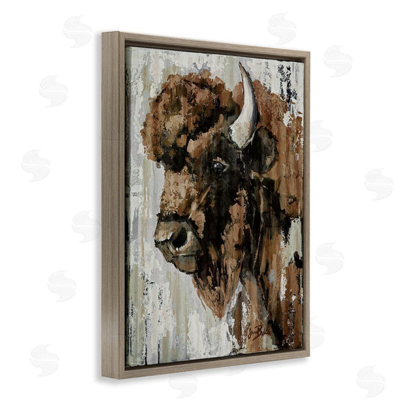 Stupell Industries Sara Baker | Abstract Bison Visage