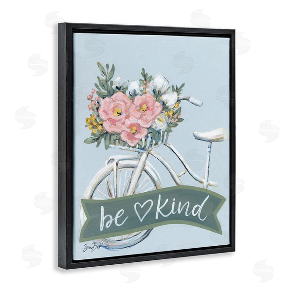 Stupell Industries Sara Baker | Be Kind Floral Bicycle Wall Art