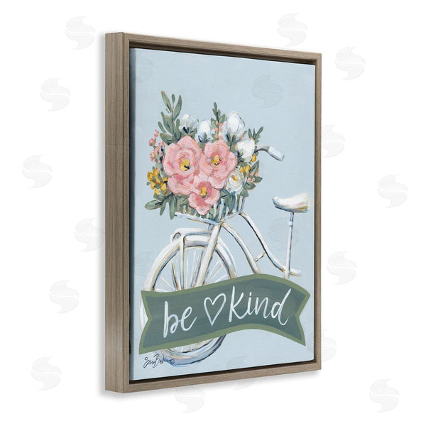 Stupell Industries Sara Baker | Be Kind Floral Bicycle Wall Art