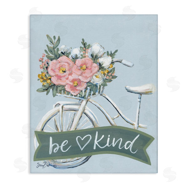 stupell industries Sara Baker | Be Kind Floral Bicycle Wall Art