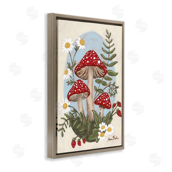 Stupell Industries Sara Baker | Cottage Mushrooms & Blooms