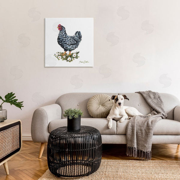 Stupell Industries Sara Baker | Country Hen With Daisies Wall Art