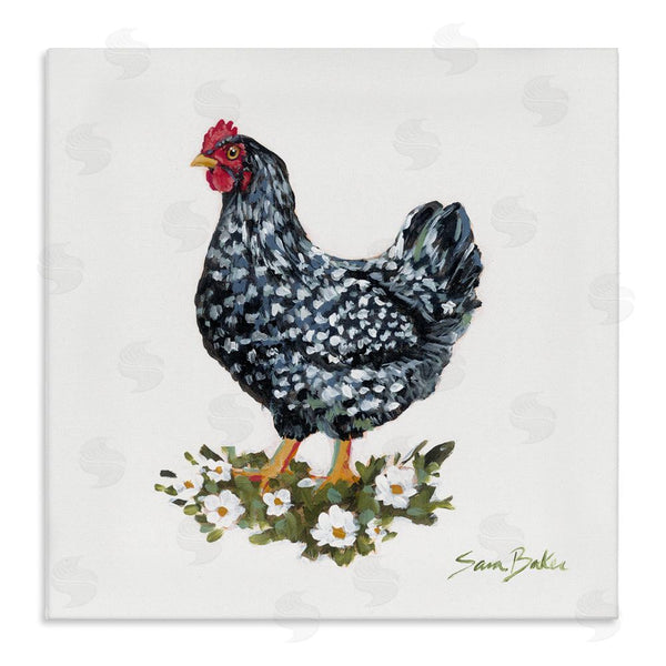 stupell industries Sara Baker | Country Hen with Daisies Wall Art