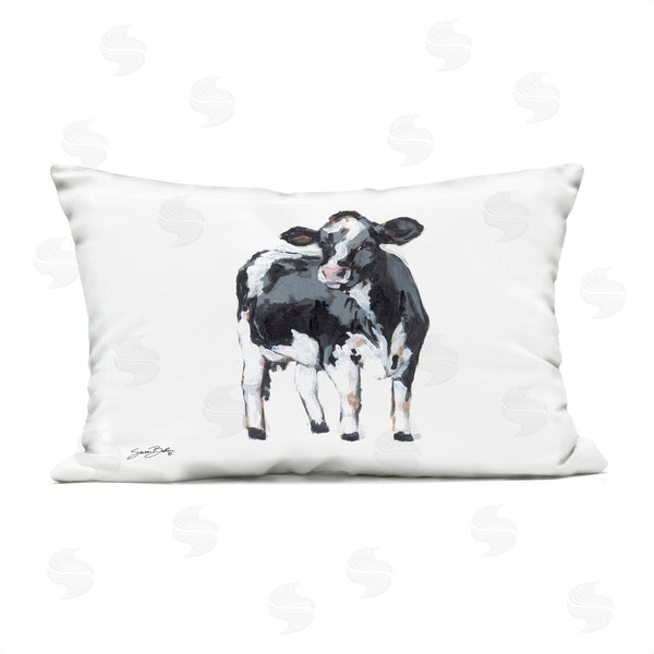 Stupell Industries Sara Baker | Dairy Cow Gazing Printed Throw Pillow