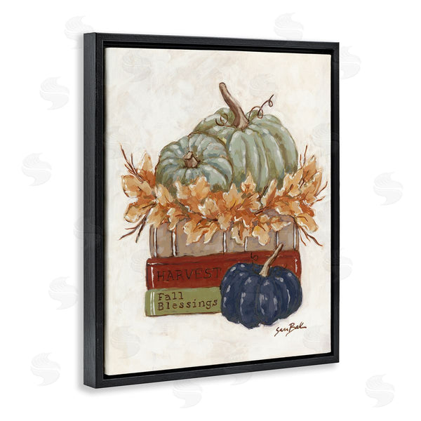 Stupell Industries Sara Baker | Fall Blessings Pumpkins Wall Art