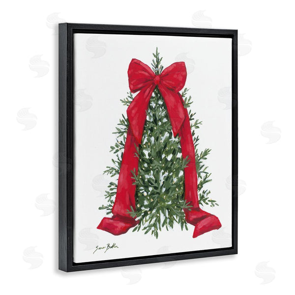 Stupell Industries Sara Baker | Festive Greenery With Ribbon