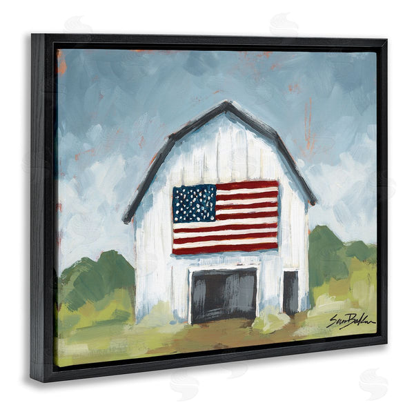 Stupell Industries Sara Baker | Patriotic Country Barn