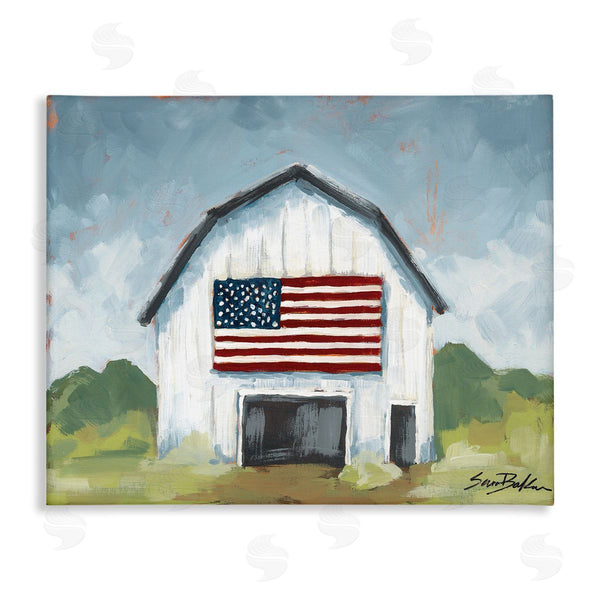 stupell industries Sara Baker | Patriotic Country Barn