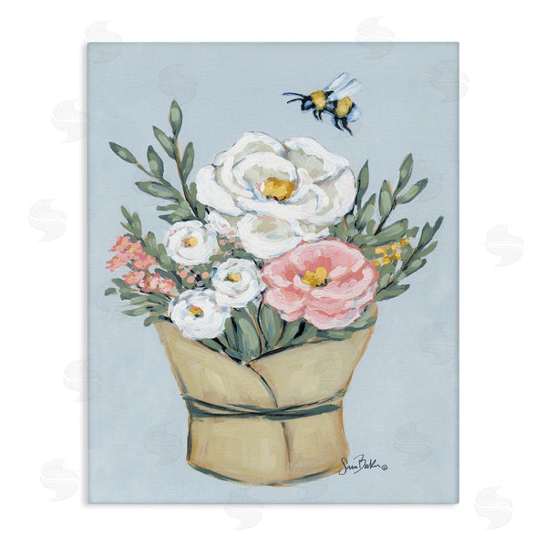 stupell industries Sara Baker | Pink & White Bouquet Wall Art