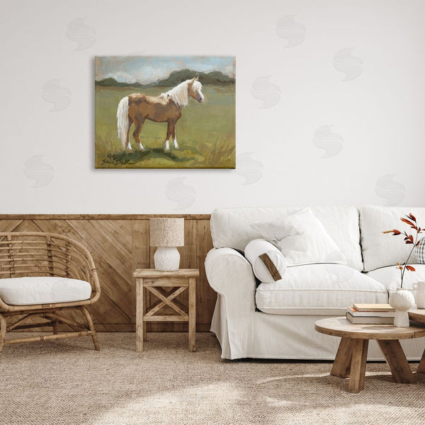 Stupell Industries Sara Baker | Rural Horse Countryside Landscape Wall Art
