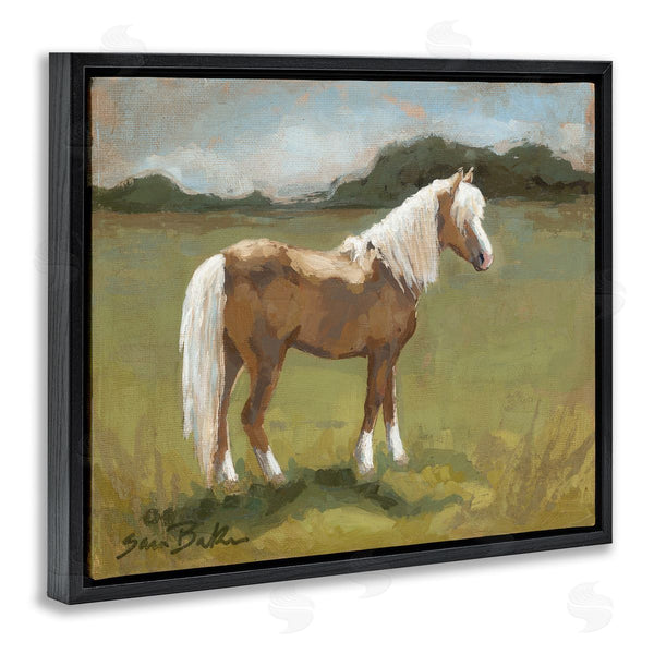 Stupell Industries Sara Baker | Rural Horse Countryside Landscape Wall Art