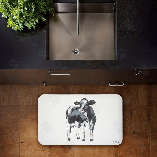 Stupell Industries Sara Baker | Standing Country Cow Anti-Fatigue Mat