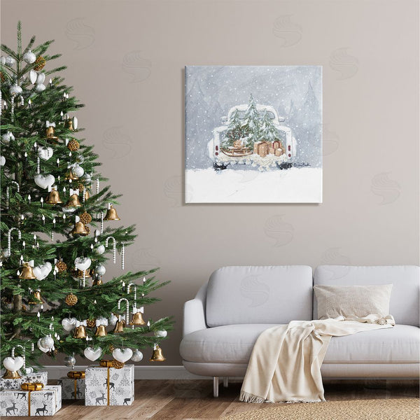 Stupell Industries Sara Baker | Winter Snow Holiday Gifts Wall Art