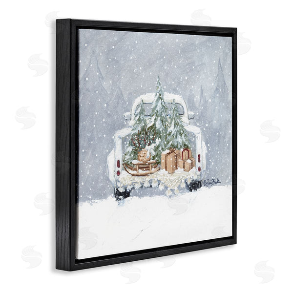 Stupell Industries Sara Baker | Winter Snow Holiday Gifts Wall Art