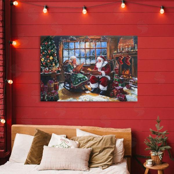 Stupell Industries Sara Culpepper | Mr. And Mrs. Claus Hearth