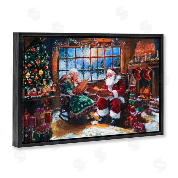 Stupell Industries Sara Culpepper | Mr. And Mrs. Claus Hearth