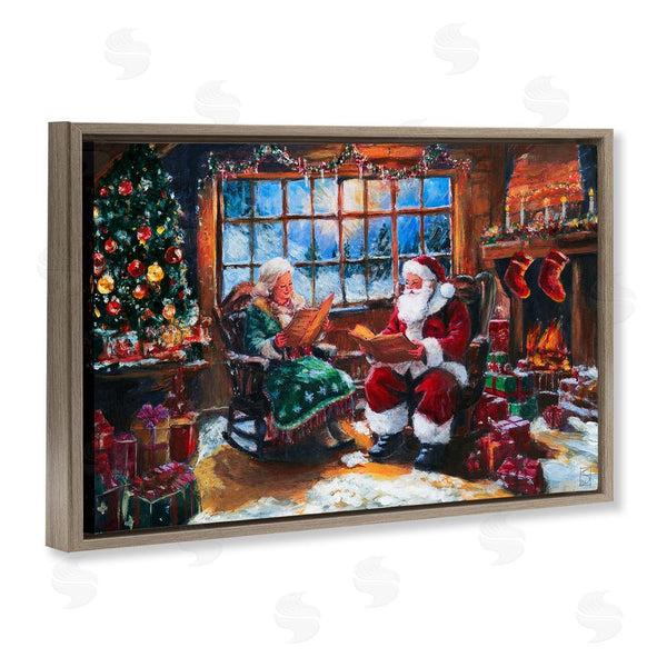 Stupell Industries Sara Culpepper | Mr. And Mrs. Claus Hearth