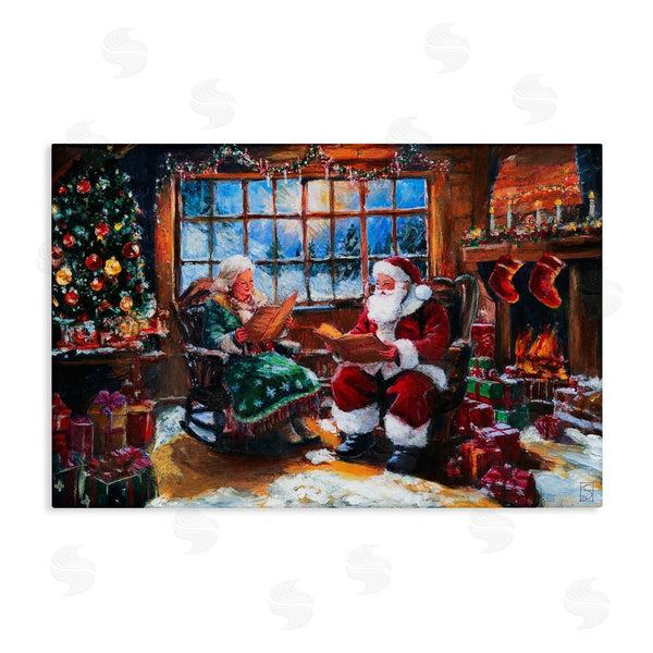 stupell industries Sara Culpepper | Mr. and Mrs. Claus Hearth
