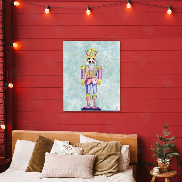 Stupell Industries Sara Culpepper | Pastel Nutcracker On Snowflakes