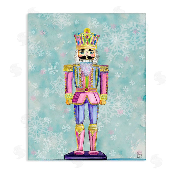 stupell industries Sara Culpepper | Pastel Nutcracker on Snowflakes