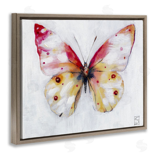 Stupell Industries Sara Culpepper | Pink & Yellow Butterfly