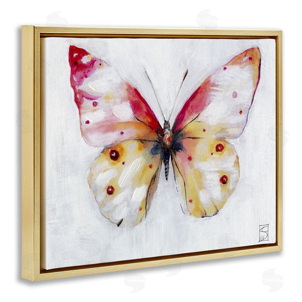 Stupell Industries Sara Culpepper | Pink & Yellow Butterfly