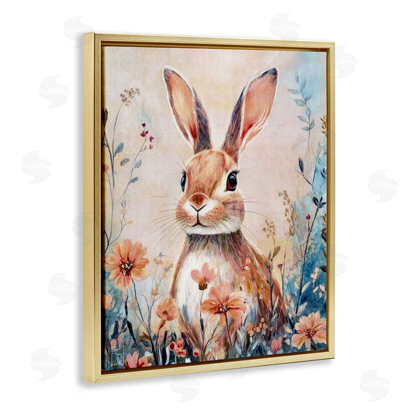 Stupell Industries Sara Culpepper | Rabbit With Wild Daisies