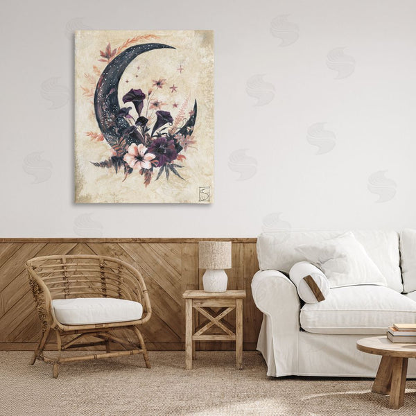 Stupell Industries Sara Culpepper | Vintage Moon & Floral Wall Art