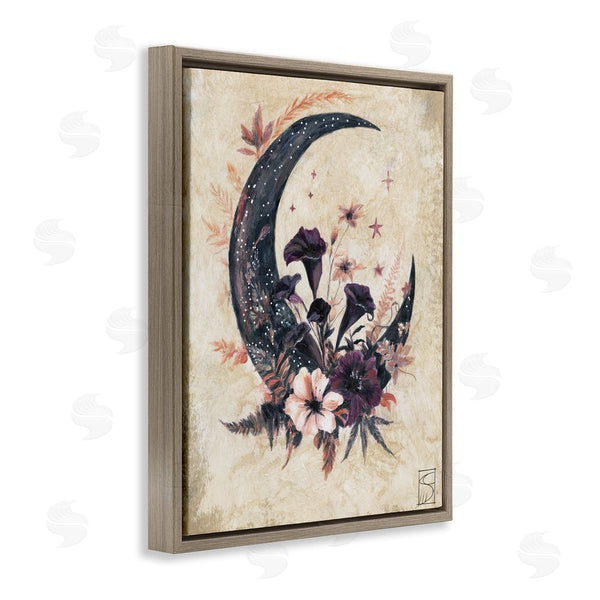 Stupell Industries Sara Culpepper | Vintage Moon & Floral Wall Art