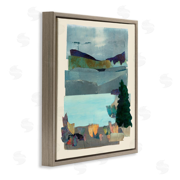 Stupell Industries Sara Everett | Abstract Lake View Scene Wall Art