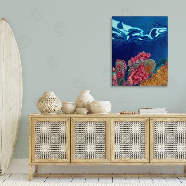 Stupell Industries Sara Everett | Abstract Underwater Coral Wall Art