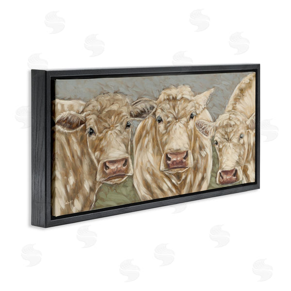 Stupell Industries Sara G. Designs | Beige Cow Trio Wall Art