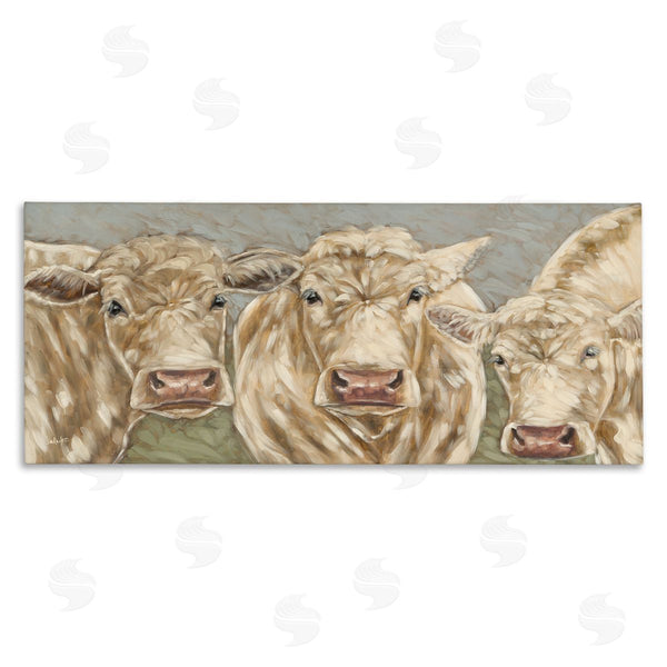 stupell industries Sara G. Designs | Beige Cow Trio Wall Art