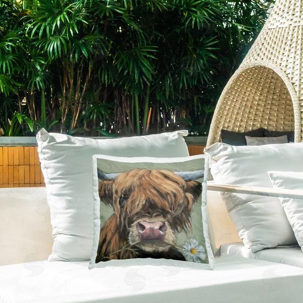 Stupell Industries Sara G. Designs | Blossom Babe Cattle Throw Pillow