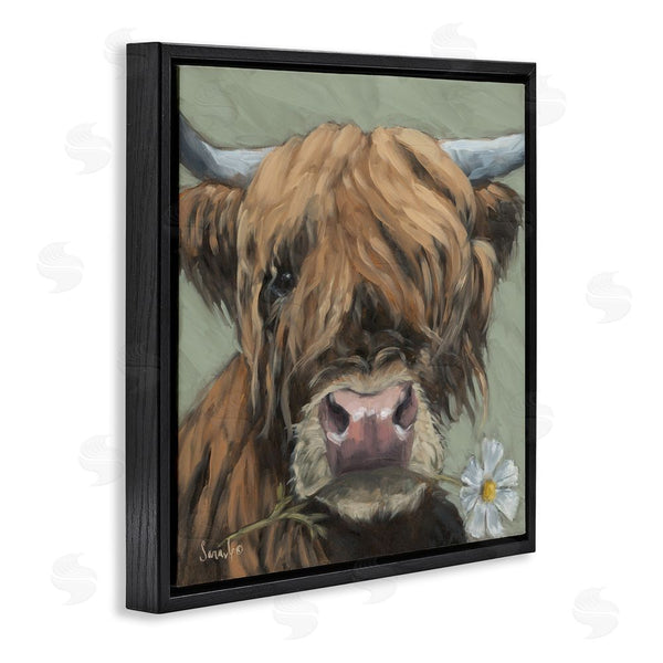Stupell Industries Sara G. Designs | Blossom Babe Cattle Wall Art