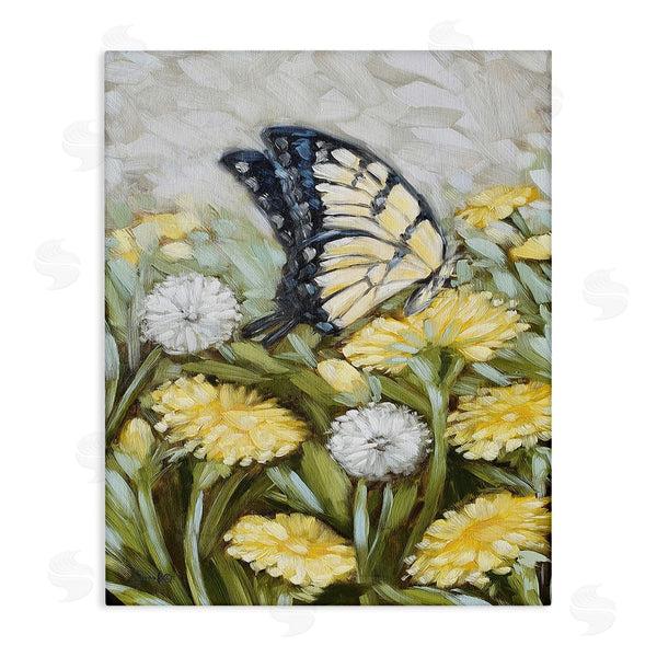stupell industries Sara G. Designs | Butterfly & Yellow Daisies Wall Art