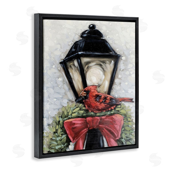 Stupell Industries Sara G. Designs | Cardinal And Holiday Lamp